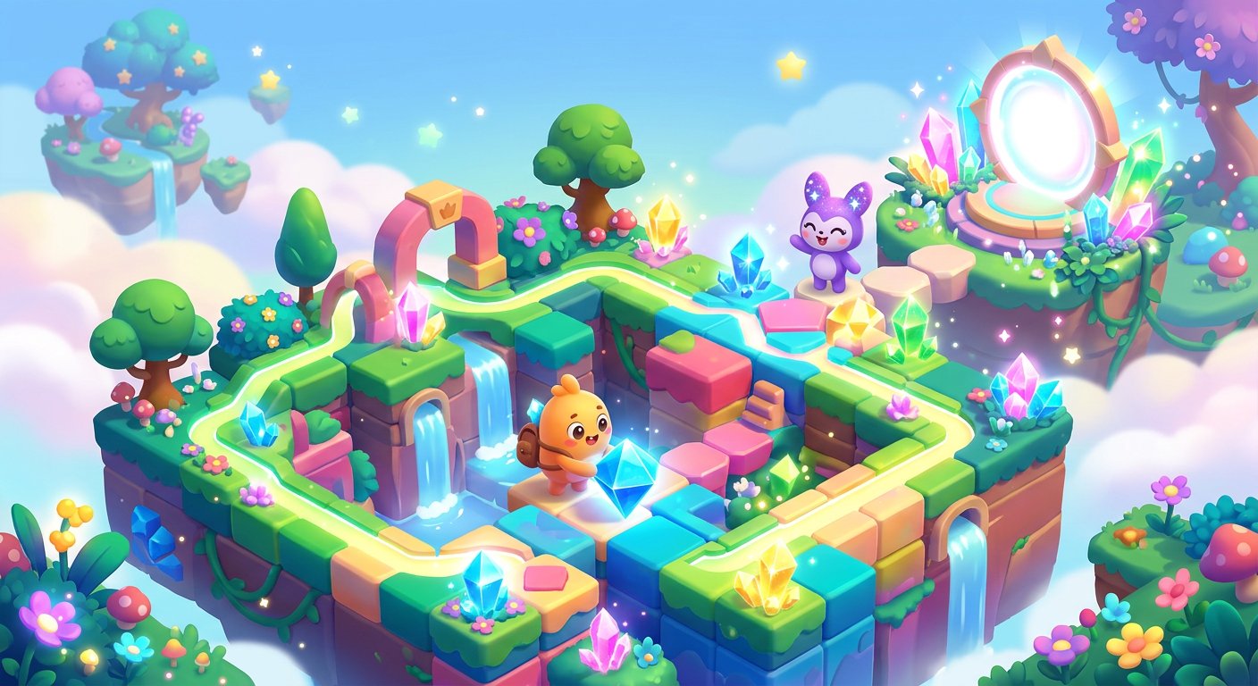 Crystal Quest — casual mobile puzzle game by Garc Game Inc